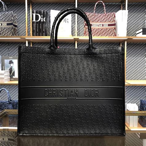 dior black tote|christian Dior medium book tote.